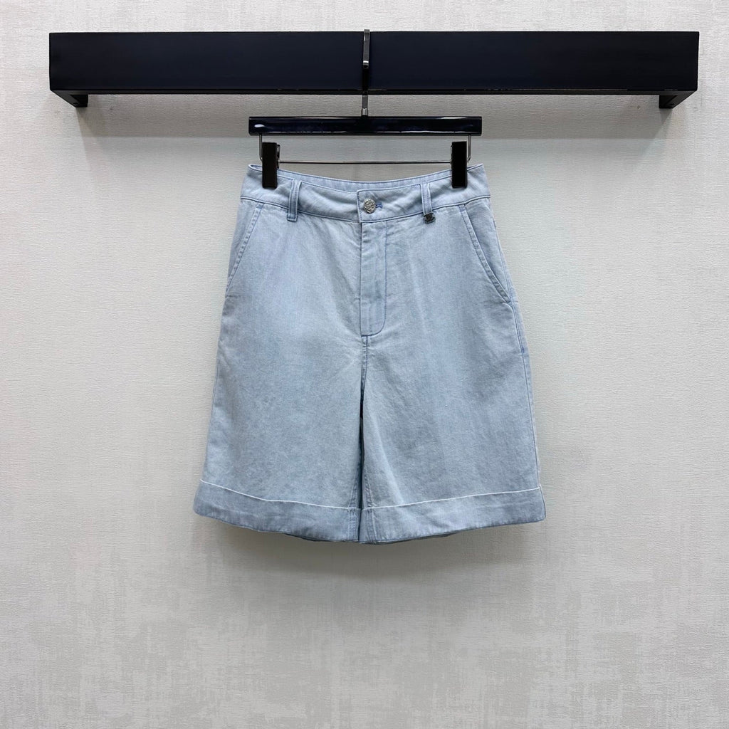 CHANEL 26S DENIM SHORTS 1433