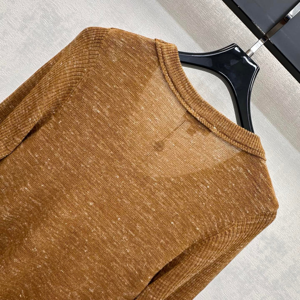 CHANEL 26S LONG-SLEEVE KNIT TOP 1382