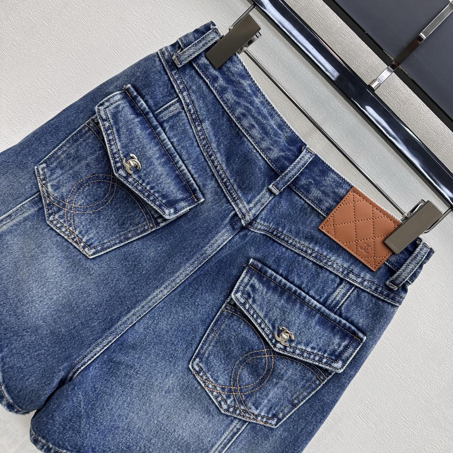 CHANEL 26S DENIM SHORTS 1379
