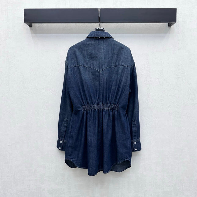 VALENTINO 26S LONG-SLEEVE DENIM SHIRT 347