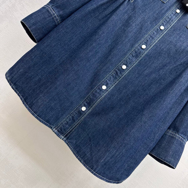 VALENTINO 26S LONG-SLEEVE DENIM SHIRT 347