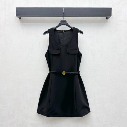 CELINE 26S SLEEVELESS FLARED MINI DRESS 556