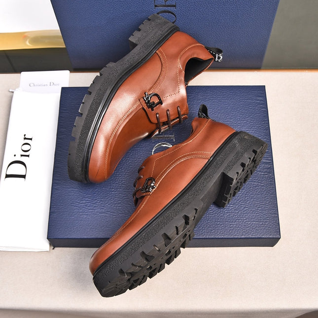 CD EXPLORER LACE-UP LOAFER BRICK CALFSKIN