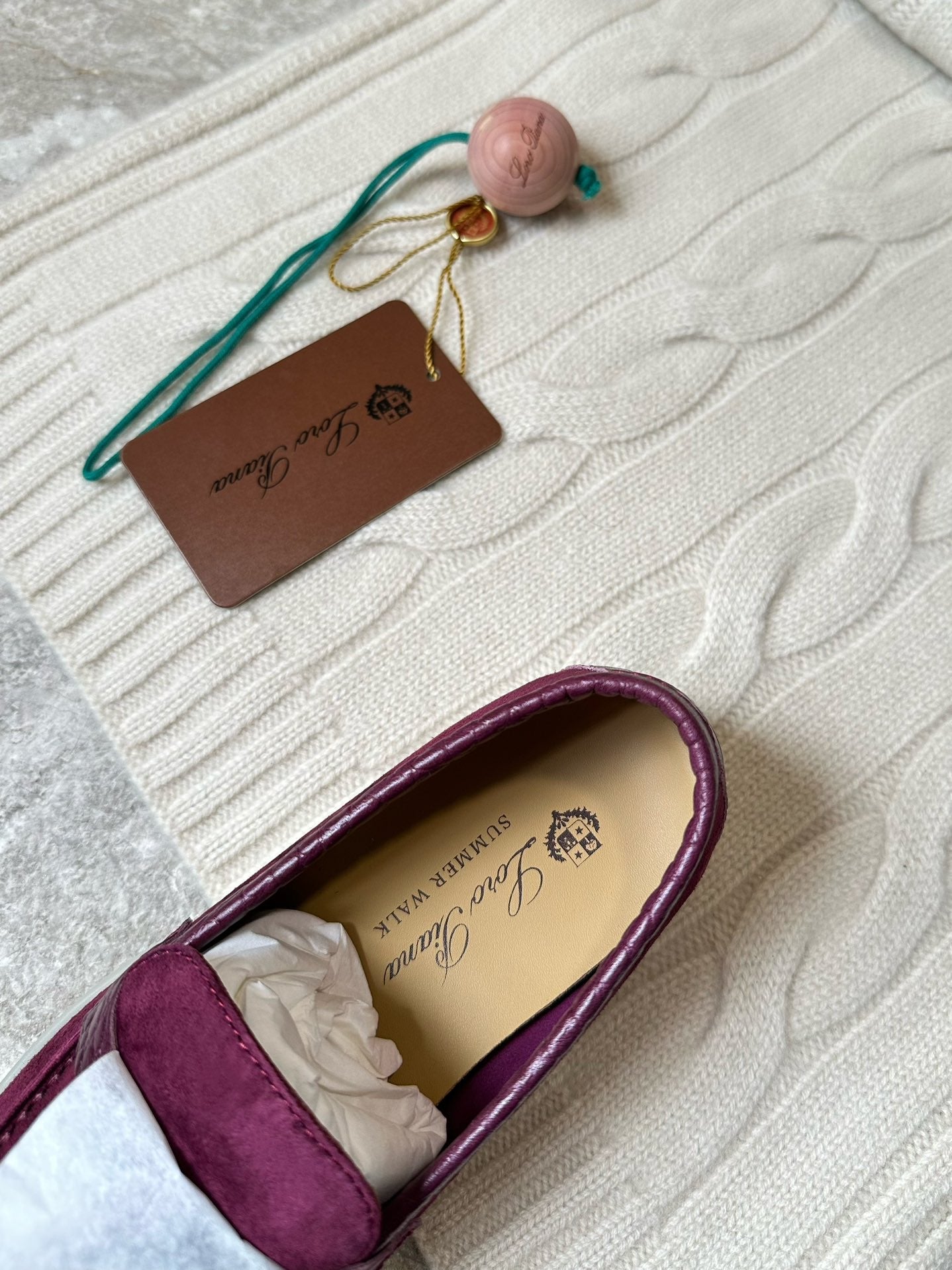 LP LOAFERS 25S IN BURGUNDY SUEDE MIX LAMBSKIN