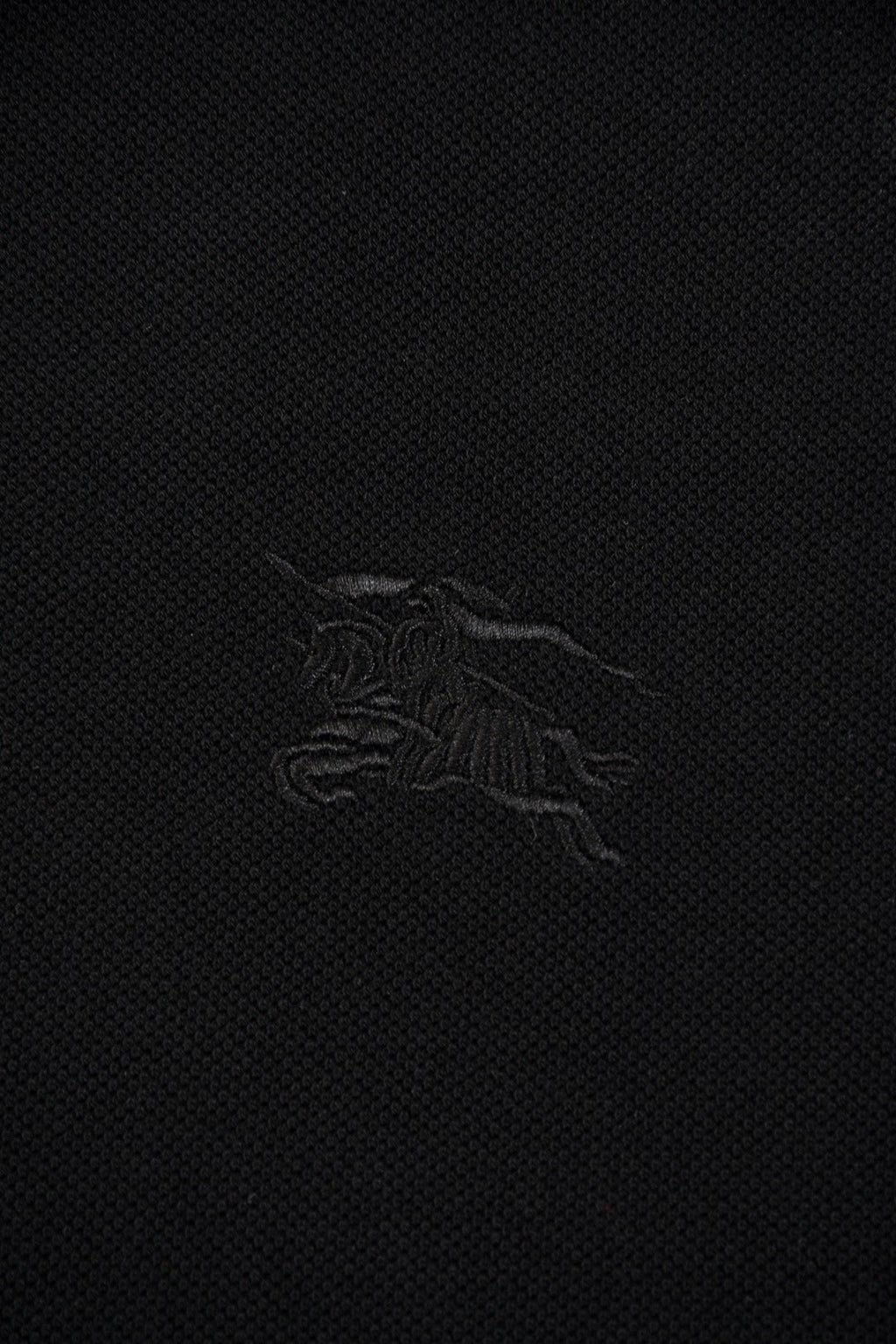 Burberry 25 Polo T- Shirt Black Cotton 232686