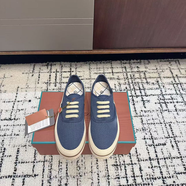 LP 26S SNEAKERS IN NAVY BLUE CANVAS FABRIC