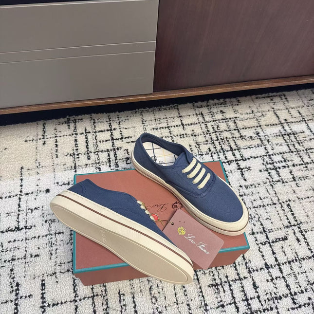 LP 26S SNEAKERS IN NAVY BLUE CANVAS FABRIC