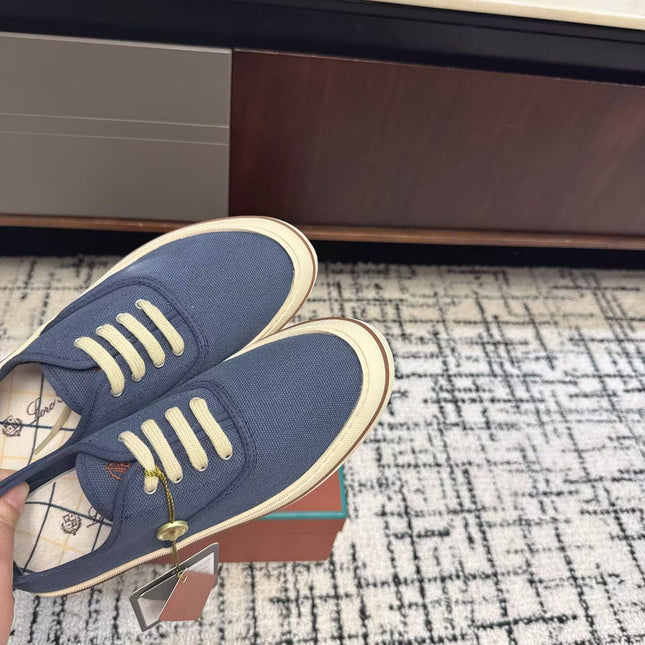 LP 26S SNEAKERS IN NAVY BLUE CANVAS FABRIC
