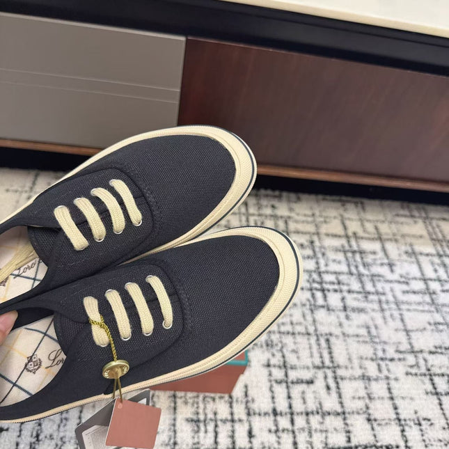 LP 26S SNEAKERS IN DARK NAVY BLUE CANVAS FABRIC