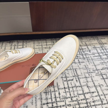 LP 26S SNEAKERS IN WHITE CANVAS FABRIC