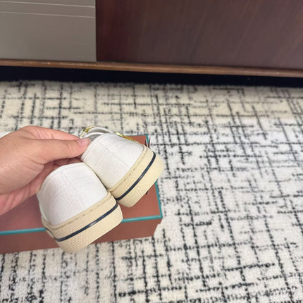 LP 26S SNEAKERS IN WHITE CANVAS FABRIC