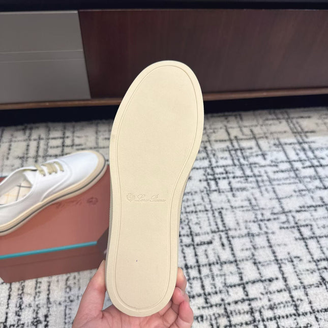 LP 26S SNEAKERS IN WHITE CANVAS FABRIC