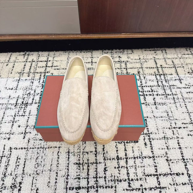 LP 26S ESPADRILLE LOAFERS IN BEIGE SUEDE