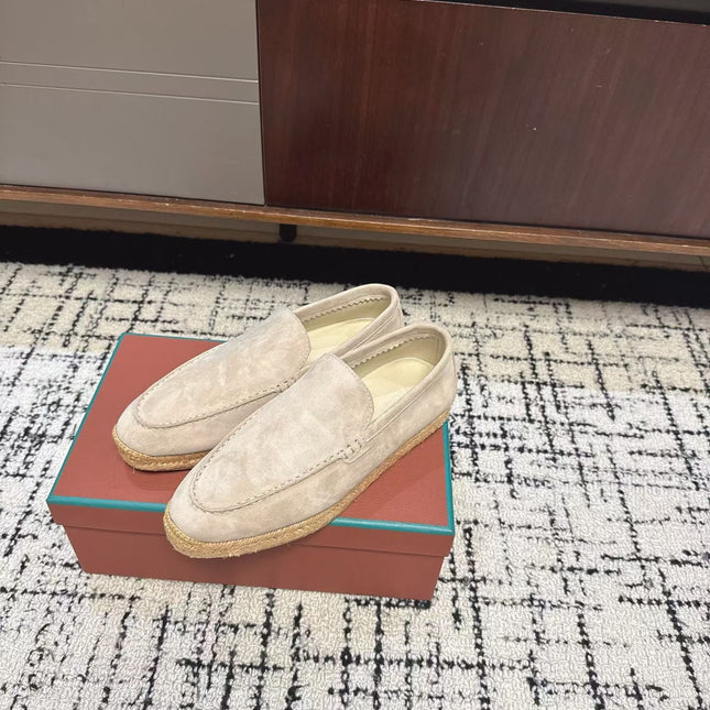 LP 26S ESPADRILLE LOAFERS IN BEIGE SUEDE