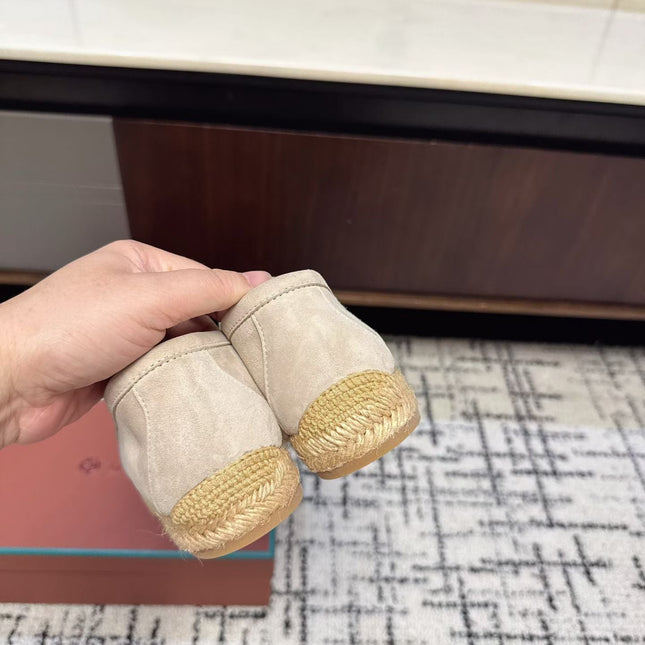 LP 26S ESPADRILLE LOAFERS IN BEIGE SUEDE