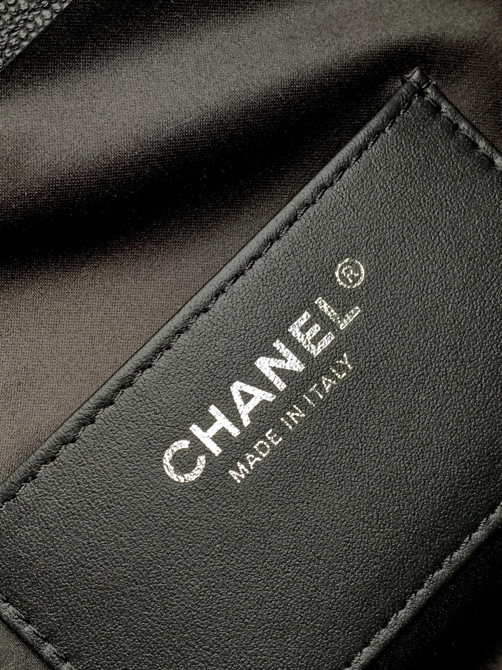 CHANEL 26S HOBO BAG 30 IN BLACK CAVIAR CALFSKIN DARK SILVER HARDWARE