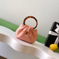 CHANEL 26S TOP HANDLE BAG 12 IN PINK LAMBSKIN GOLD HARDWARE