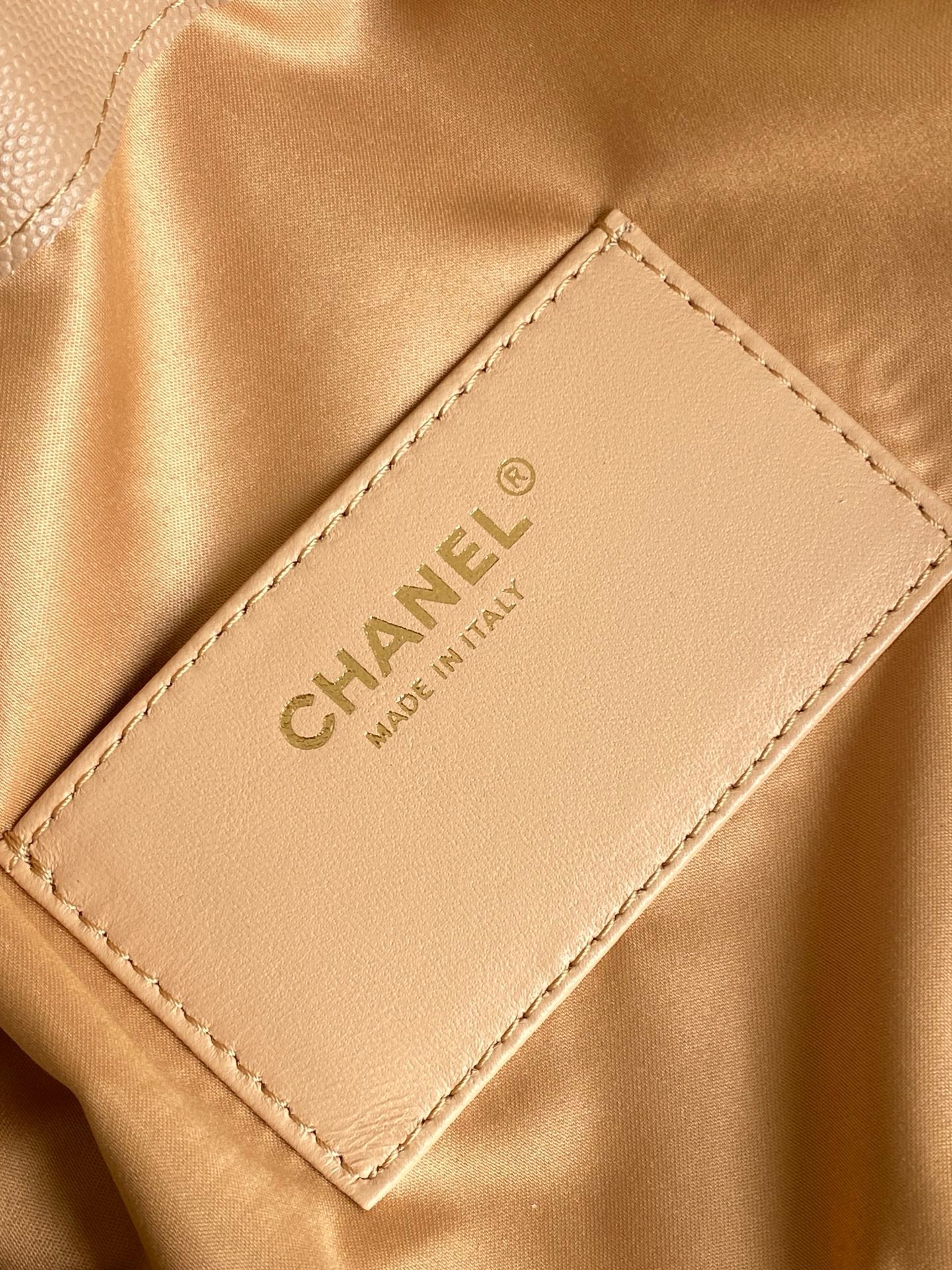 CHANEL 26S HOBO BAG 30 IN DARK BEIGE CAVIAR CALFSKIN GOLD HARDWARE