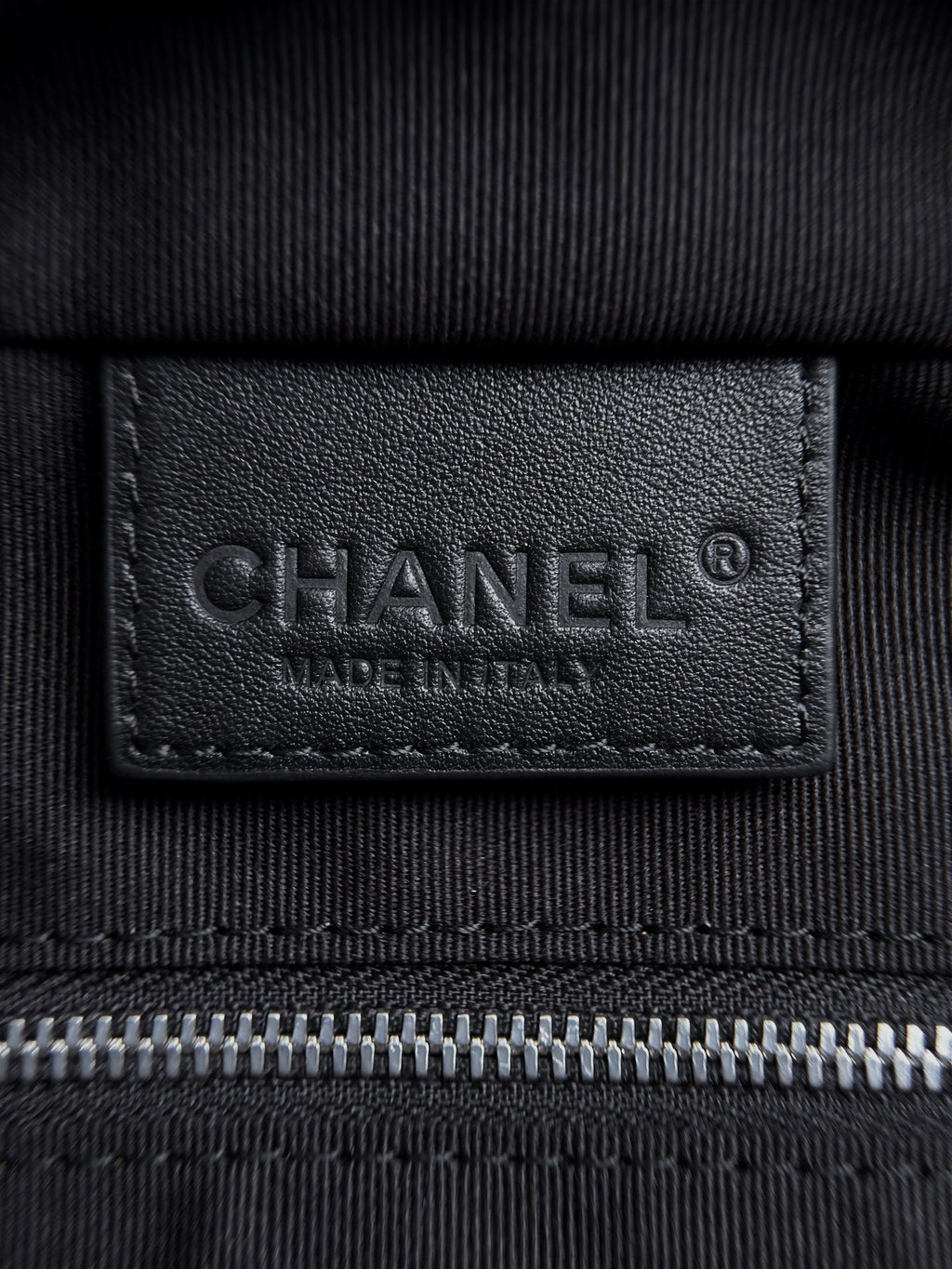 CHANEL 26S LARGE ZIP POUCH BAG 29 IN DARK BEIGE SUEDE AND CALFSKIN SILVER HARDWARE