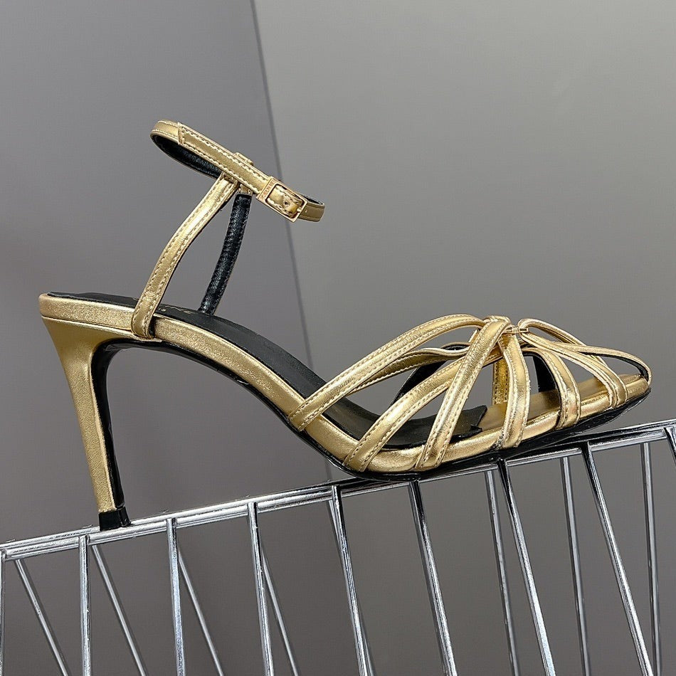 TRIOMPHE SANDAL IN LAMBSKIN GOLD