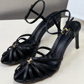 TRIOMPHE SANDAL IN LAMBSKIN BLACK