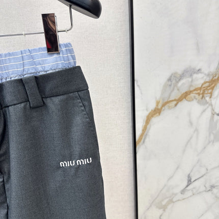 MIUMIU 26S STRAIGHT LEG PANTS 976