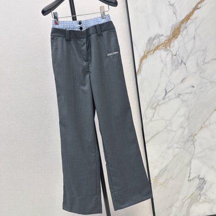 MIUMIU 26S STRAIGHT LEG PANTS 976