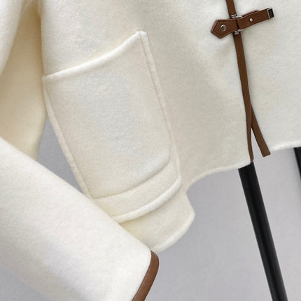 HERMES 25S REVERSIBLE SHORT CASHMERE COAT 130