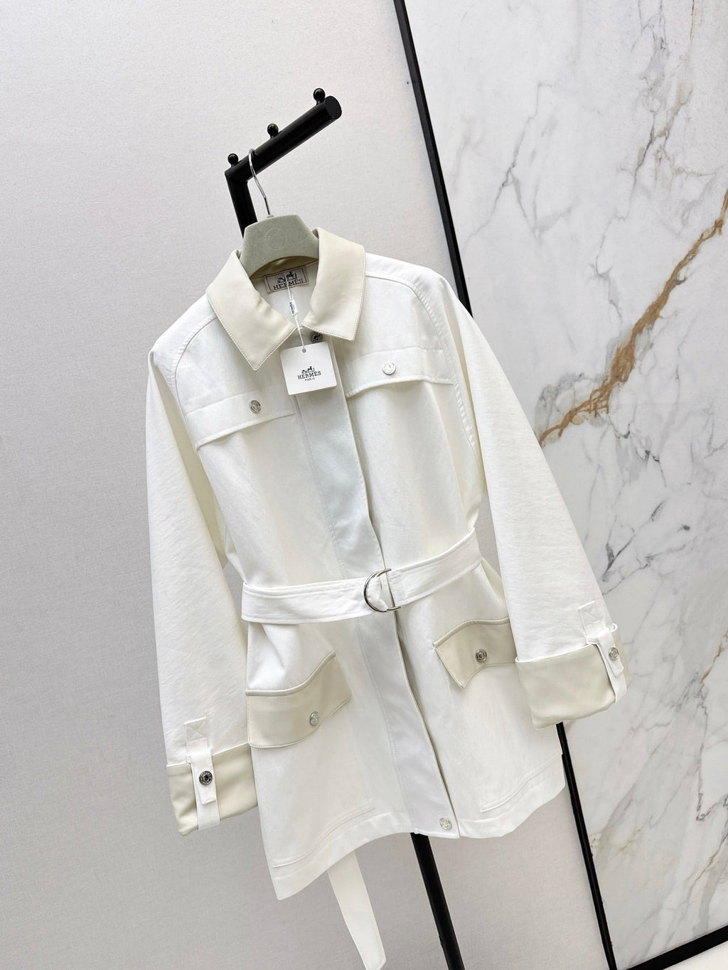 HERMES 25S LONG WINDJACKET 99430