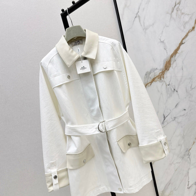 HERMES 25S LONG WINDJACKET 99430