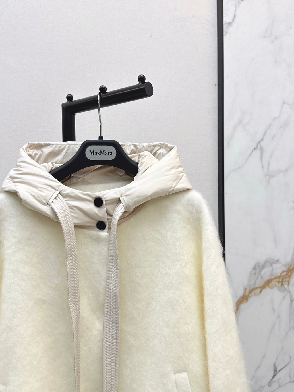 MAX MARA 25S HOODED KNIT JACKET 106