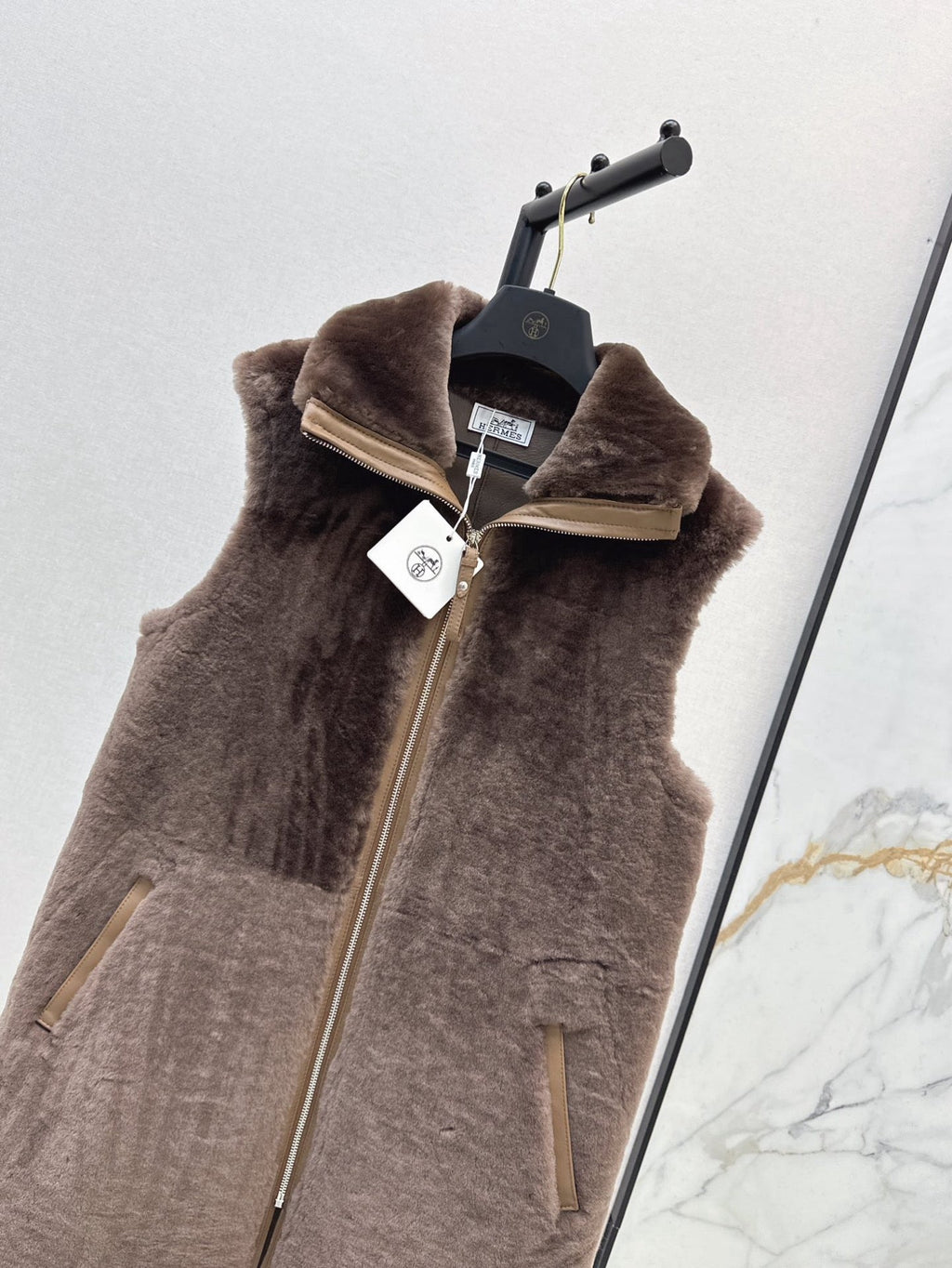 HERMES 25S FUR VEST 668406