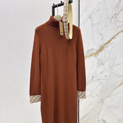 BURBERRY 26S TURTLENECK KNIT DRESS 420