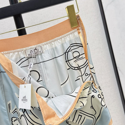HERMES 25S WIDE‑LEG STRAIGHT PANTS 425