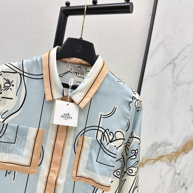 HERMES 25S SILK SHIRT 427