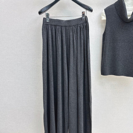 HERMES 26S SLEEVELESS TOP AND STRAIGHT-LEG TROUSERS SET 754