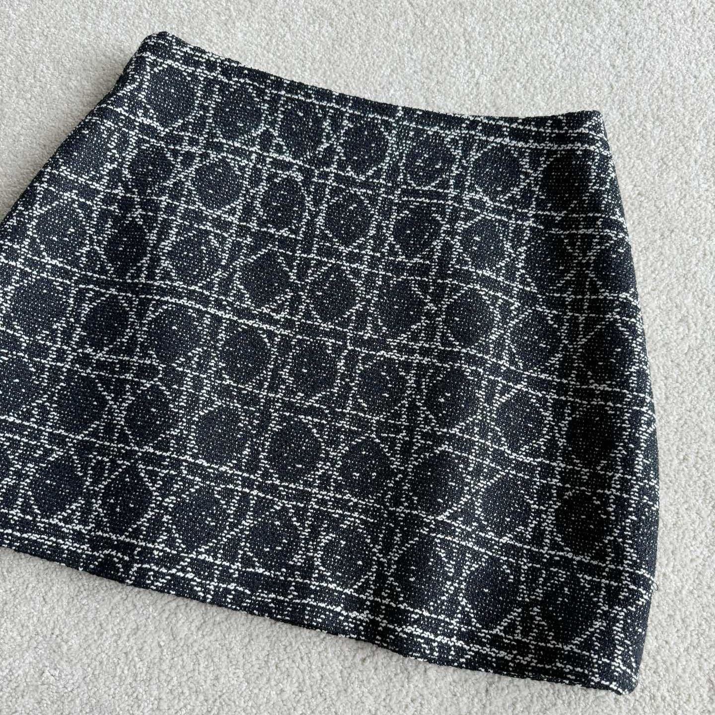 DIOR 25S PLEATED PLAID SKIRT STYLE 009