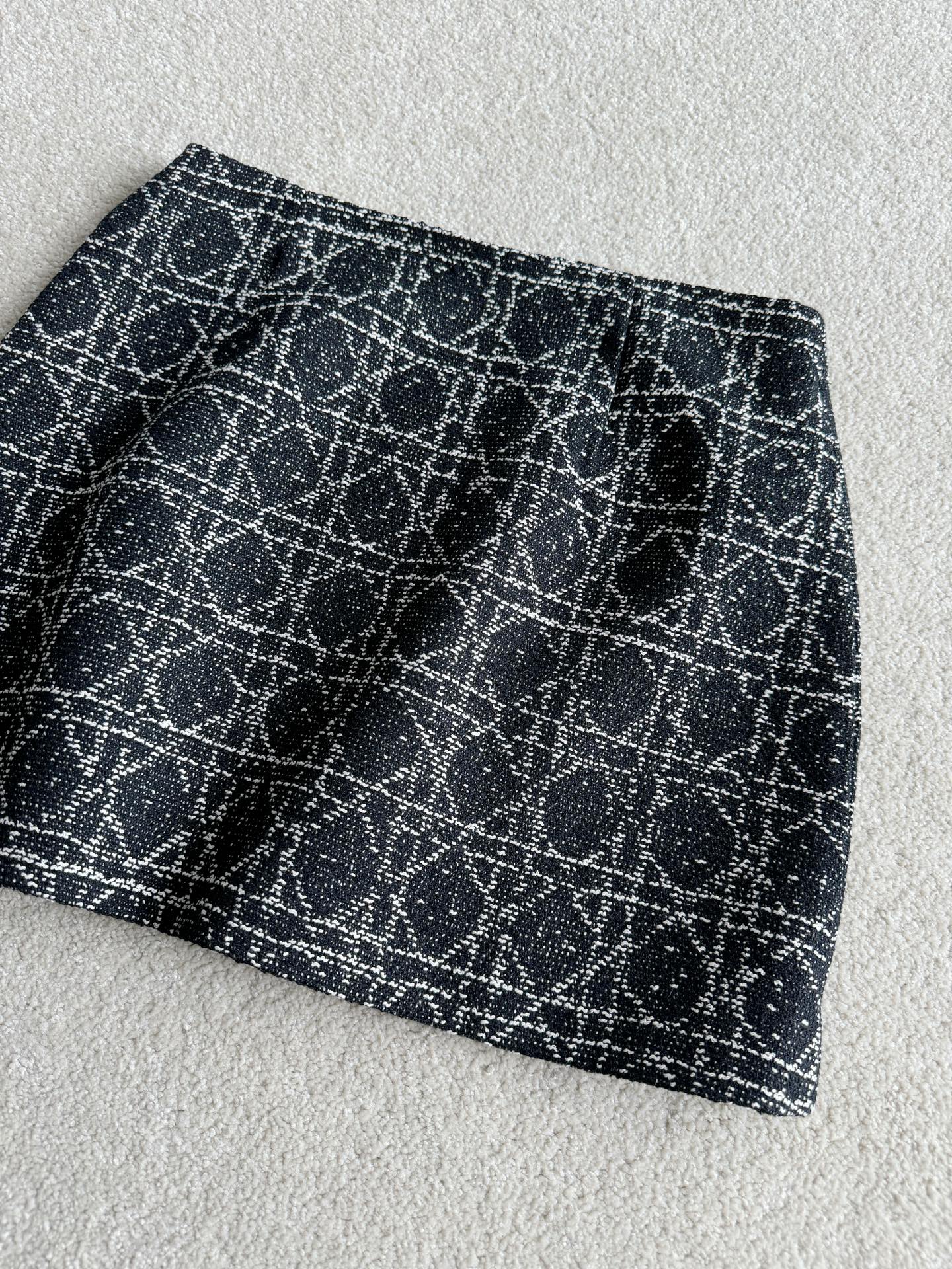 DIOR 25S PLEATED PLAID SKIRT STYLE 009