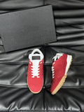 CC OTHER PLAID PATTERNS CASUAL STYLE  RED SUEDE
