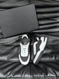 CC OTHER PLAID PATTERNS CASUAL STYLE BLACK WHITE SUEDE