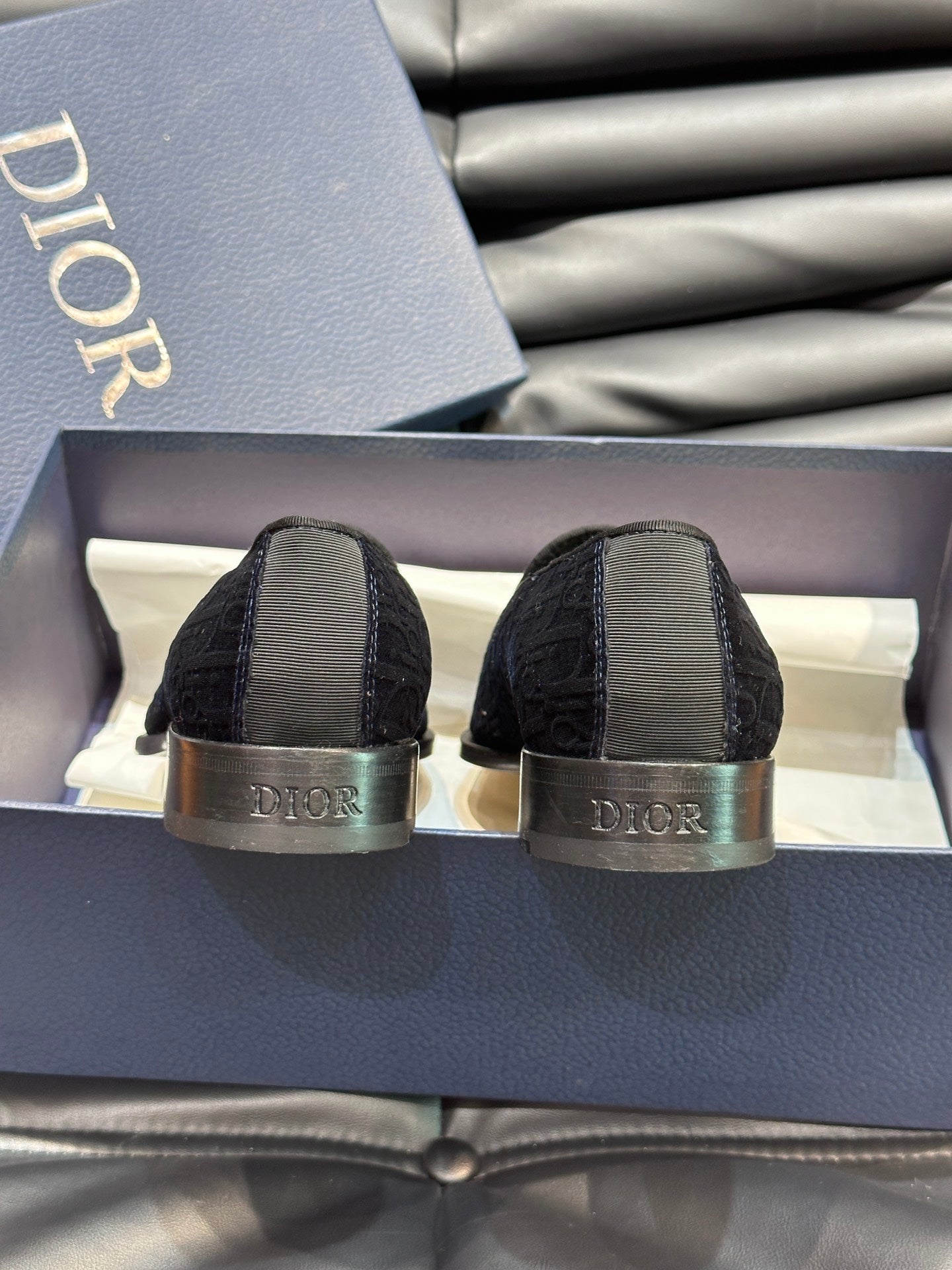 CD TIMELESS OBLIQUE LOAFER NAVY VELVET