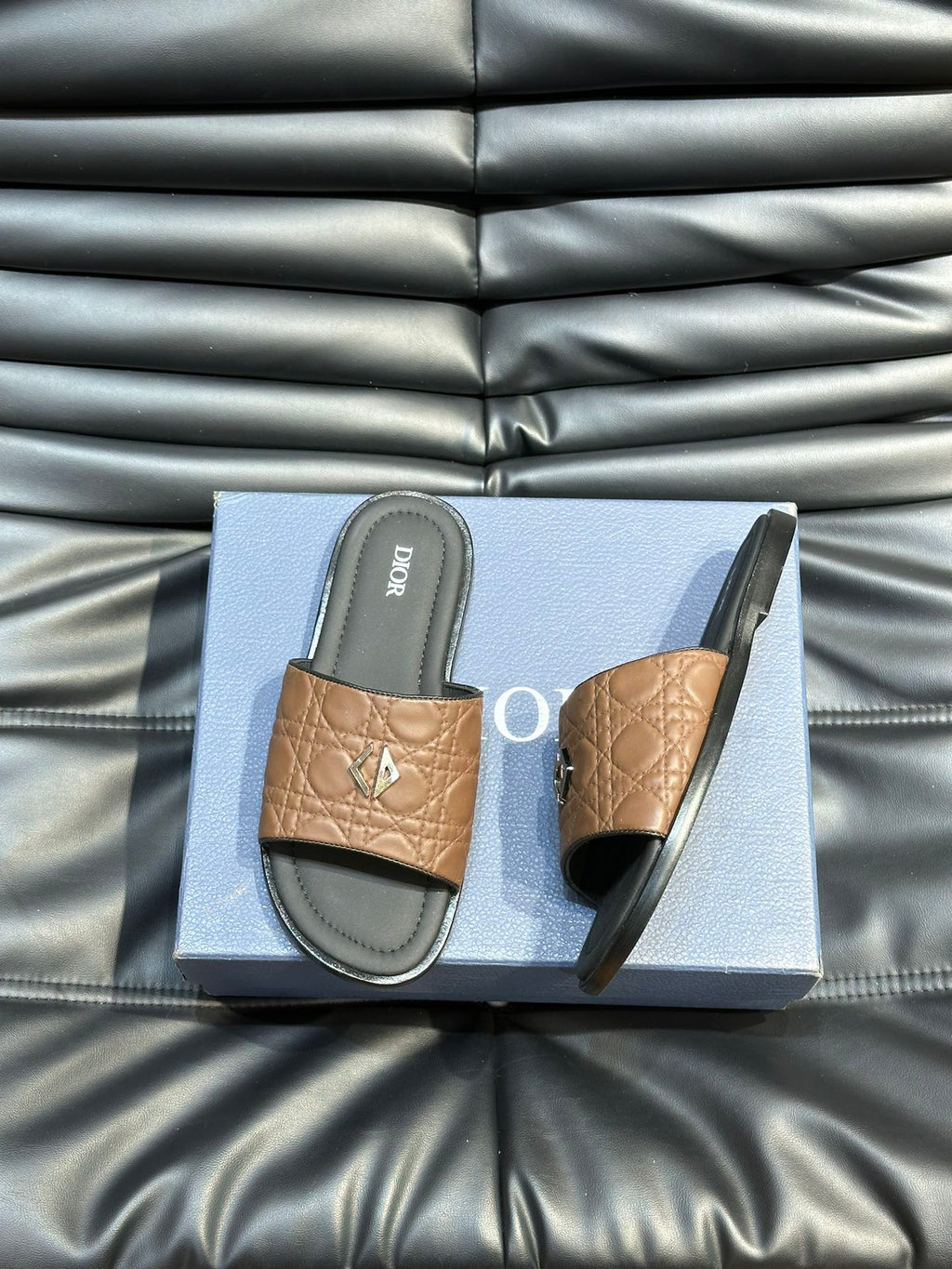 CD ALIAS SUMMER SLIPPER COPPER EMBOSSED CALFSKIN