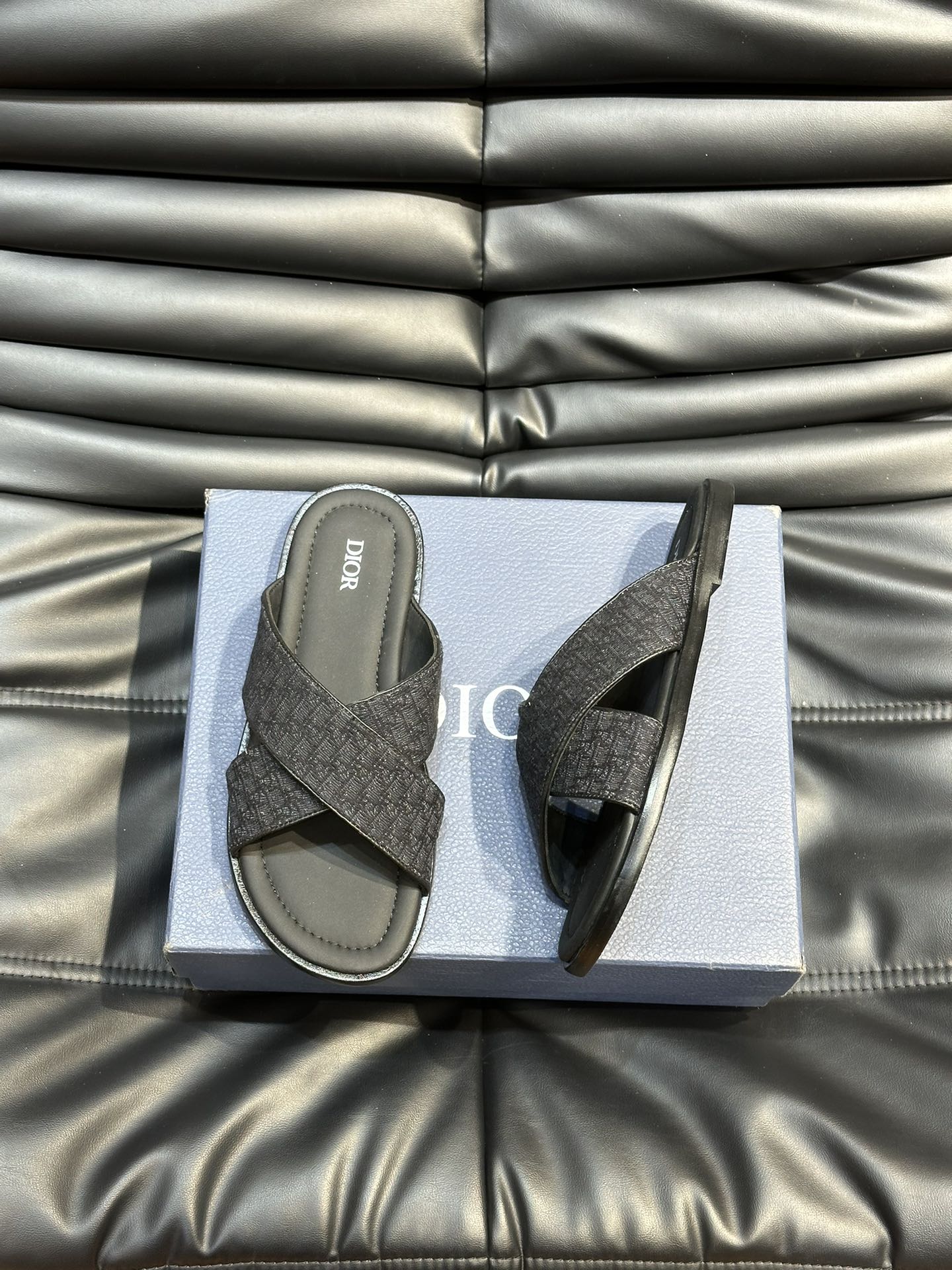 CD ALIAS SANDAL BLACK AND JUNIPER JACQUARD