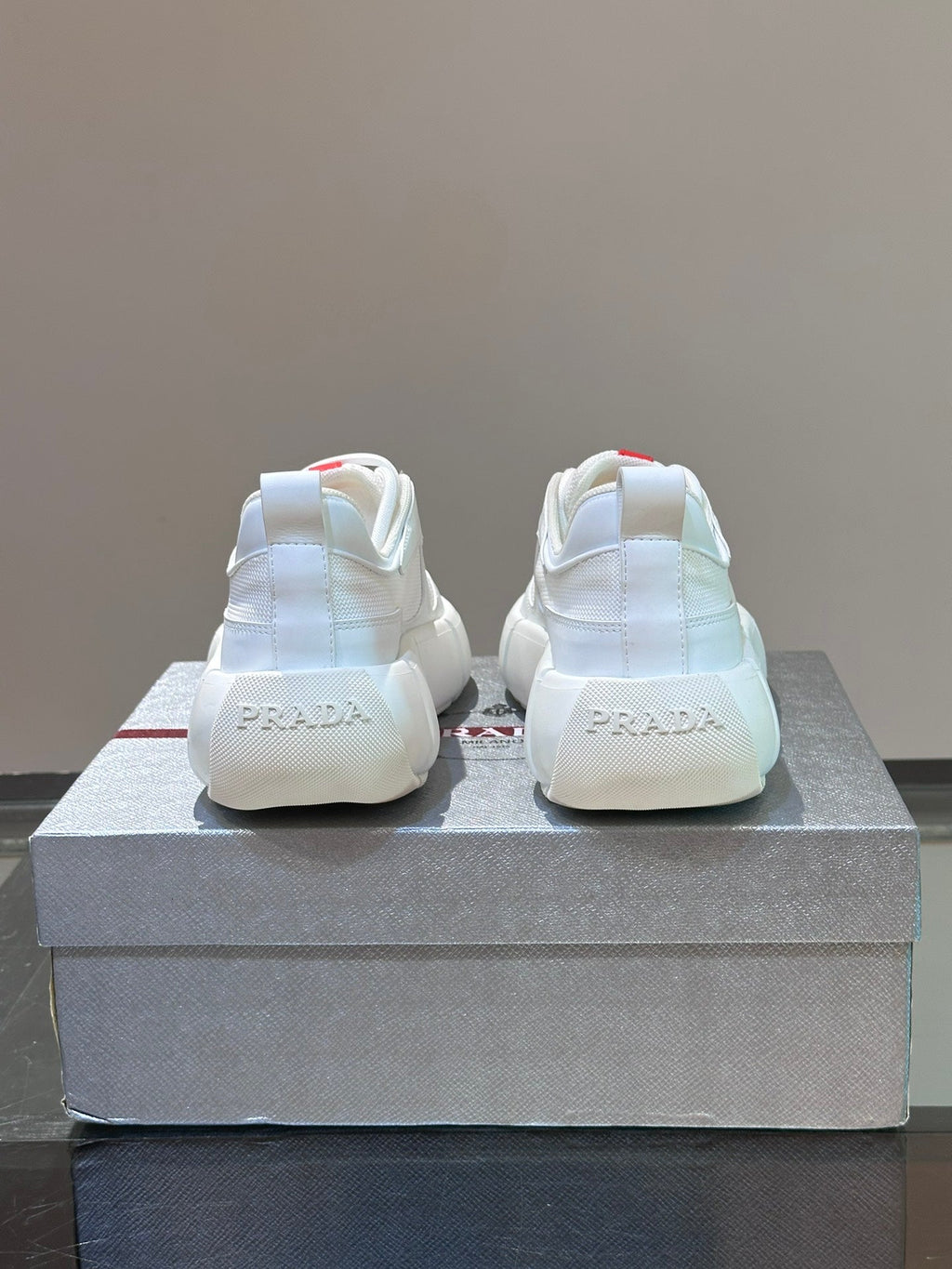 PRA AMERICA'S CUP SOFT RUBBER AND BIKE FABRIC SNEAKERS WHITE