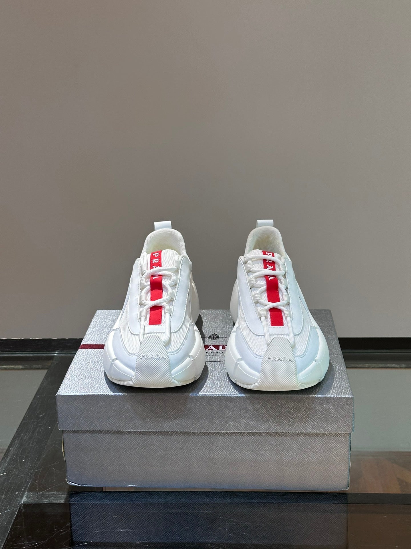 PRA AMERICA'S CUP SOFT RUBBER AND BIKE FABRIC SNEAKERS WHITE