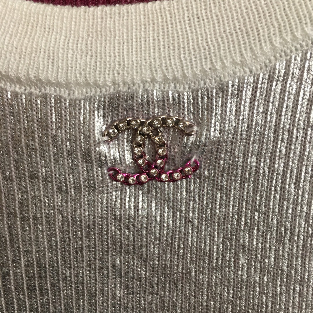 CHANEL 26S SHORT-SLEEVE KNIT TOP 849