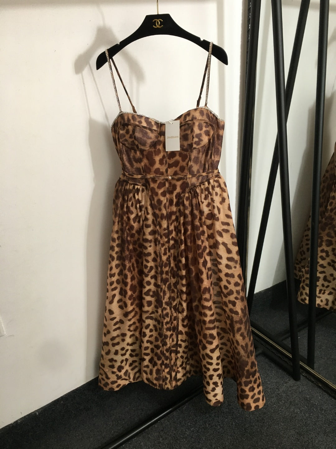ZIMMERMANN 26S LEOPARD PRINT DRESS STYLE 126