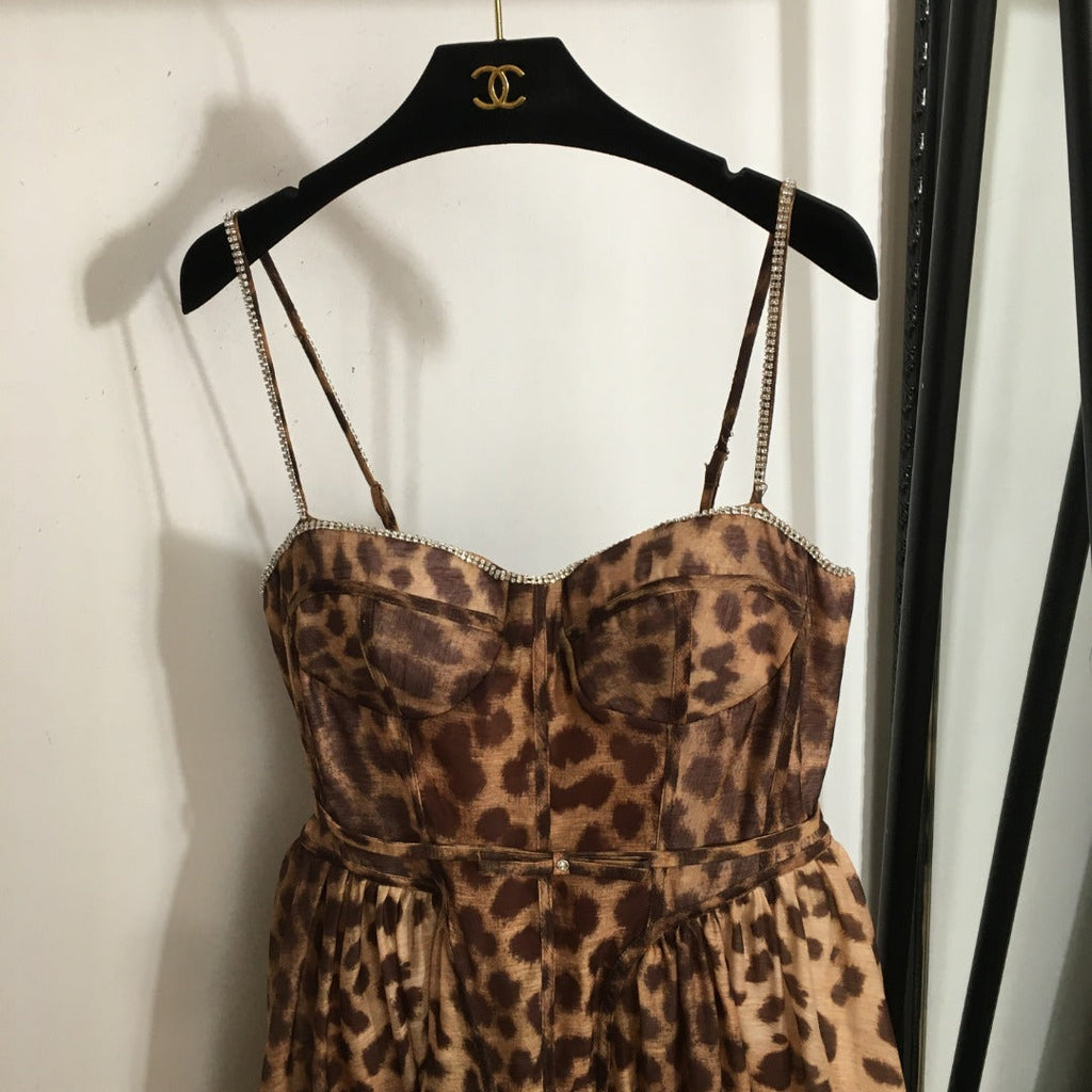 ZIMMERMANN 26S LEOPARD PRINT DRESS STYLE 126
