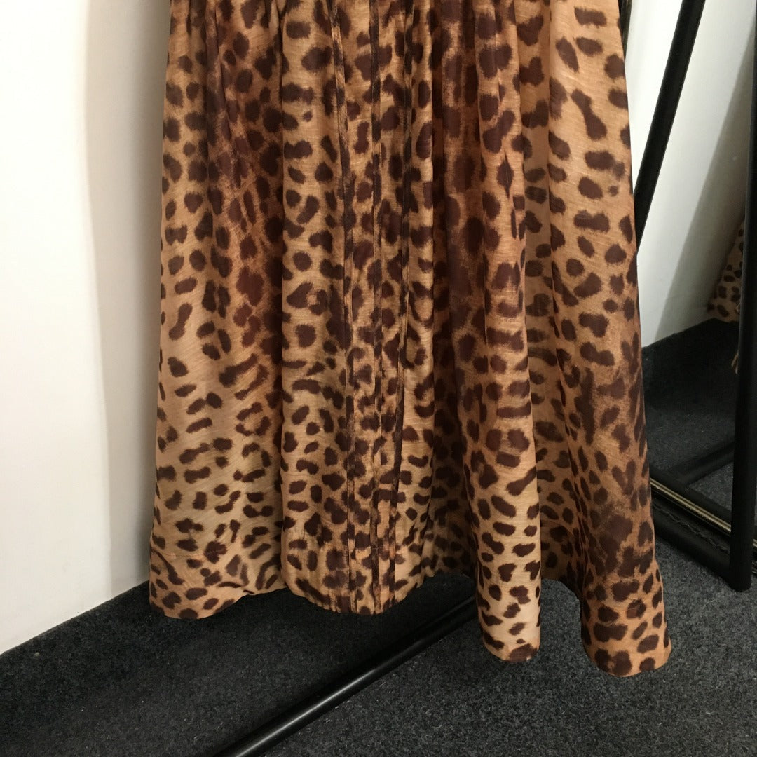 ZIMMERMANN 26S LEOPARD PRINT DRESS STYLE 126