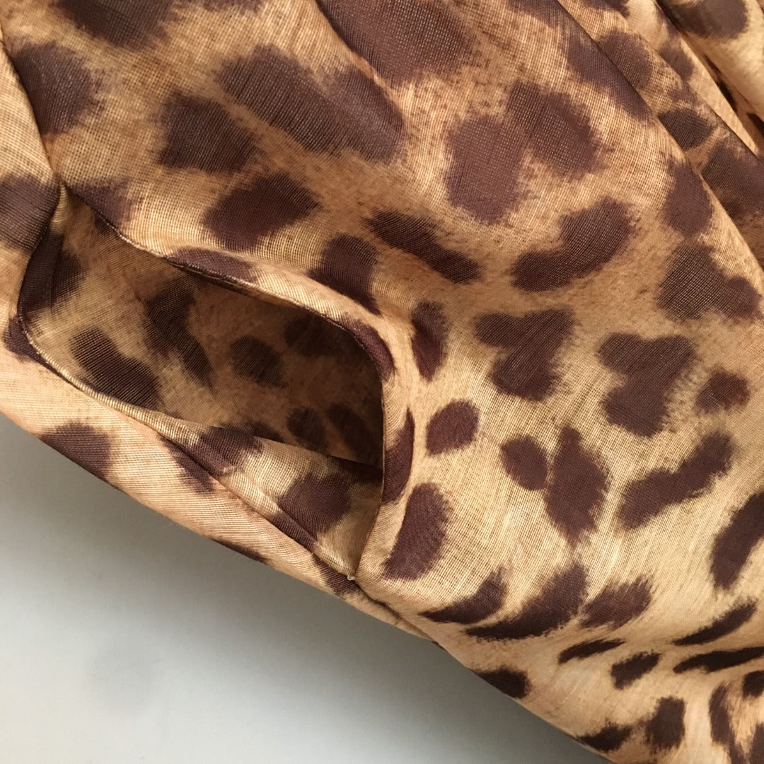 ZIMMERMANN 26S LEOPARD PRINT DRESS STYLE 126
